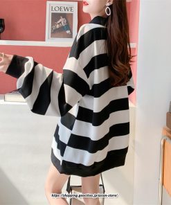 パーカー | トレーナー レディース スウェット 大きいサイズ 韓国 トップス 長袖 おしゃれ ボーダー柄 チュニック 送料無料 体型カバー 大きいサイズ Tシャツ