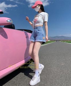 ショートパンツ | ゆったり Aライン デニム デニムパンツ ショートデニム ショーパン 短パン レディース ショート丈 ボトムス ロールアップショートパンツ パンツ