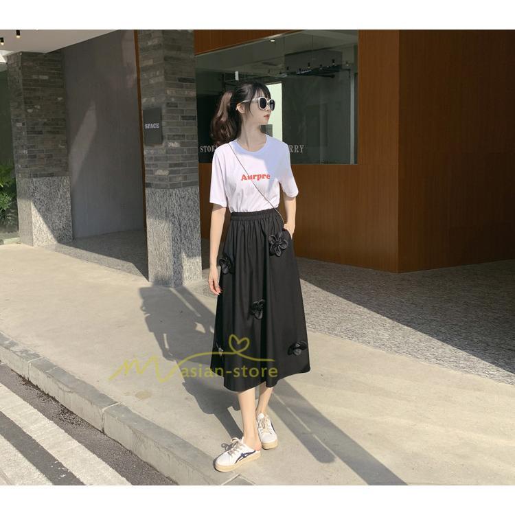 スカート | ボトムス レディース きれいめ 40代 30代 春秋 ロング丈 おしゃれ カジュアルブ無地 通勤 着痩せ 韓国風 OL 20代30代40代50代 ウエストゴム