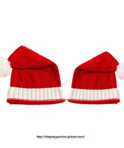 レディース | サンタ帽子 クリスマス 厚手 2022 サンタクロース 帽子 ふわふわ パーティー コスプレ サンタ 仮装 接客 子供 大人 イベント ニット 2type 親子