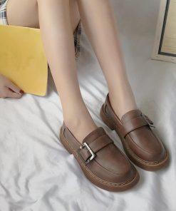 ショートブーツ | 疲れない ローファーシューズ レディース 韓国風 厚底 シンプル 可愛い 履きやすい ローヒール