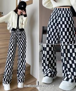 チノ・テーパード・ジョガー・スキニーパン | パンツ レディース ボトムス パンツ チェック柄 お洒落 秋冬 ママ 20代 30代 40代 デート お出かけ 普段使い ガーリー トレンド 韓国 レトロ 可愛い カジュアル