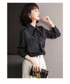 シャツ・ブラウス | シャツ ブラウス 秋冬 レディース リボン シフォン きれいめ フォーマル 春 長袖 通勤 OL オフィス ビジネス カジュアル キレイめ おしゃれ 高級感 綺麗 可愛い