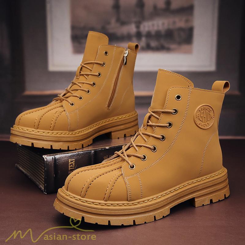 ショートブーツ | レディース ブーティー 太ヒール ブーツ ショートヒール カジュアル レースアップ 厚底 コスプレ靴 編み上げブーツ 歩きやすい 厚底ブーツ