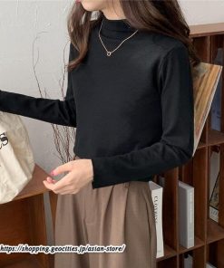 ニット・セーター | カットソー ニット レディース ハイネック 長袖 秋冬 春 トップス スリム ストレッチ インナー 無地 長袖カットソー 通学通勤 長袖ニット プルオーバー 着痩せ