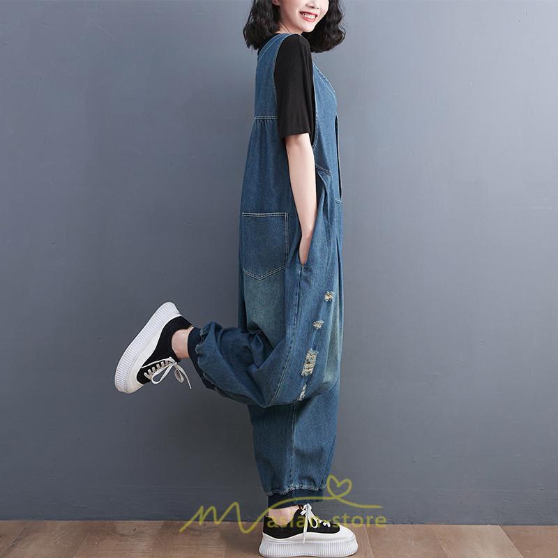 オーバーオール サロペット | サロペット オールインワン レディース 春 デニム オーバーオール おしゃれ パンツ サルエル 体型カバー マタニティ カジュアル 大人 お出かけ 2022新作 秋 人気