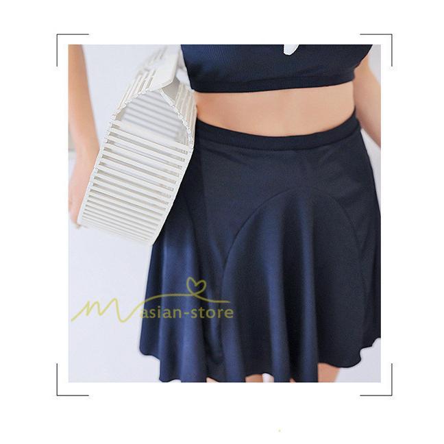 水着 | レディース ワンピース型 体型カバー 温泉2点セット 水着セット セクシー お洒落 可愛い 20代30代40代 無地 セパレート 韓国ファッション 着痩せ