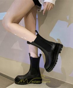 ミドルブーツ | ブーツ レディース グランドトゥ サイドゴア 裏起毛 痛くない 履きやすい 柔らかい 滑らない 通勤 通学 オフィス 美脚 2022新作 OL アウトドア