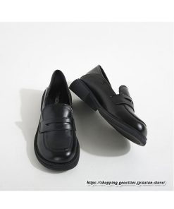 パンプス | ローファー スリッポン レディース スリップオン チャンキーヒール 太ヒール 厚底 ラウンドトゥ 黒パンプス 黒ローファー シューズ 靴 柔らかい生地