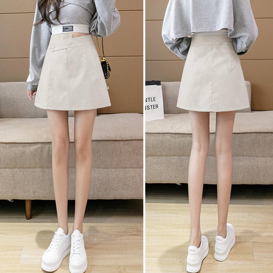 ミニスカート | PUレザー ハイウエスト