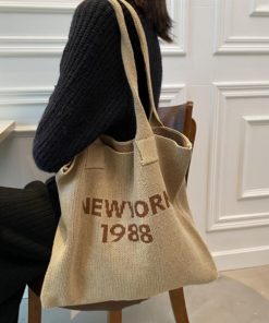 トートバッグ | ニット レディース 秋冬