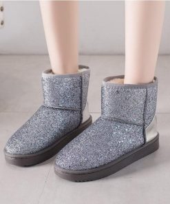 ショートブーツ | ムートンブーツ レディース ムートン 靴 秋冬 裏起毛 ボア ファー 暖かい 内ボア スノーブーツ カジュアル 防寒 雪靴 シューズ スノーシューズ