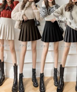 ミニスカート | プリーツハイウエスト韓国
