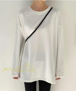 tシャツ・カットソー | 長袖tシャツ レディース クルーネック 長袖 Tシャツ ロングTシャツ 20代30代40代50代 ゆったり 体型カバー 通勤通学 お出かけ カジュアル インナー 快適 着痩せ