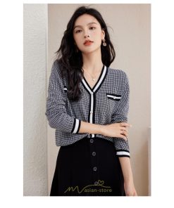 シャツ・ブラウス | ブラウス シャツ レディース 上品 ブラウス きれいめ 通勤 OL ビジネス ゆったり ボーダー柄 ニット オフィス 2022新作 秋服 キレイめ 20代30代40代50代