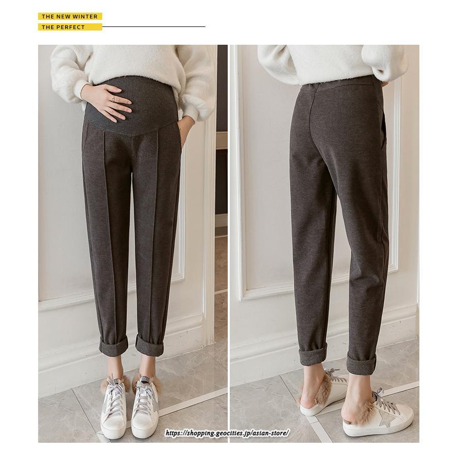 パンツ レギンス | マタニティパンツ 秋冬 テーパードパンツ 厚手 裏起毛 防寒 暖かい マタニティ 産前産後 お腹楽チン スリム ロングパンツ 妊婦 妊娠 ゆったり ママ 妊婦パンツ
