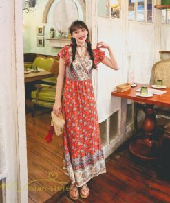 マキシ | 夏ワンピース ロングワンピース フレアワンピース 半袖 サマーワンピース 着痩せ レトロ 民族風 30代40代 旅行着 可愛い ゆったり ワンピース 20代 ビーチ