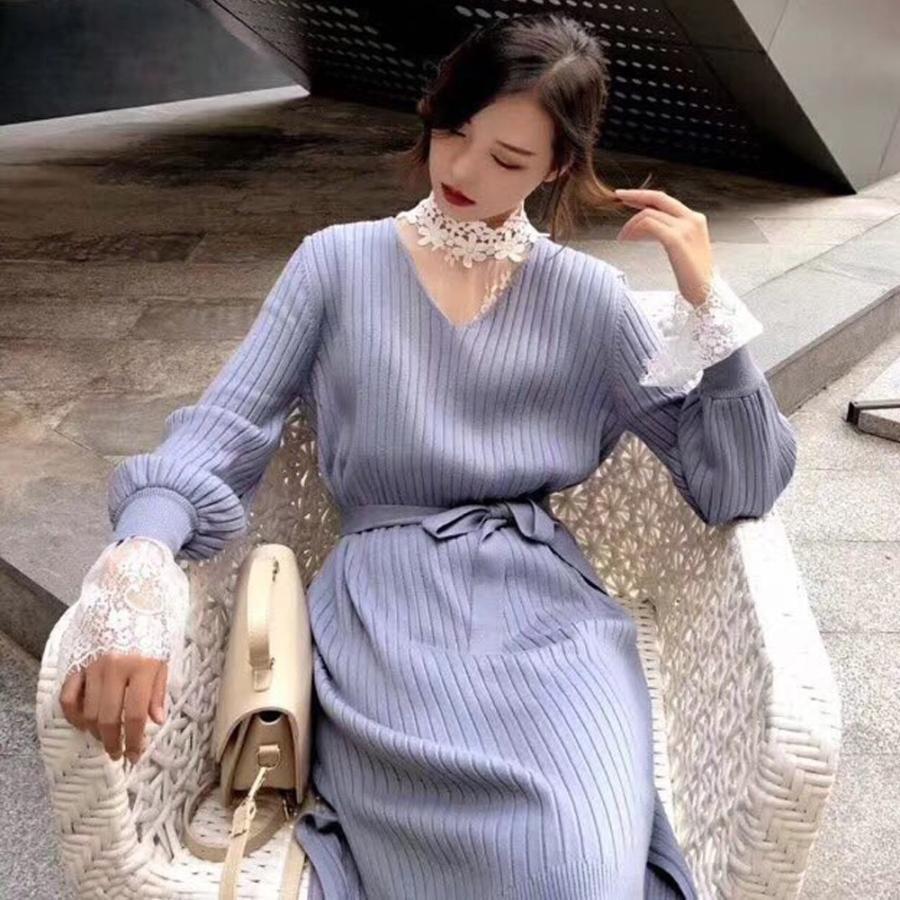 透かし編みトップス | トップス インナー ブラウス 長袖 レディース ネック シースルー