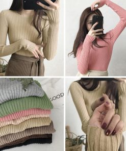 ニット・セーター | リブニットトップス レディース 大人秋服