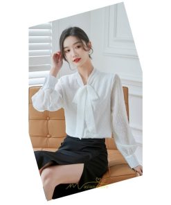 シャツ・ブラウス | シャツ ブラウス 秋冬 レディース スカーフタイ きれいめ フォーマル 春 長袖 無地 シンプル カジュアル 上品 通勤 お出かけ エレガント フェミニン オフィス