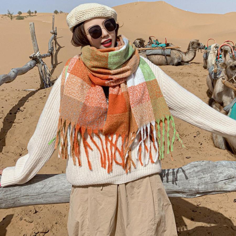 マフラー | チェック柄 ストール レディース 大判