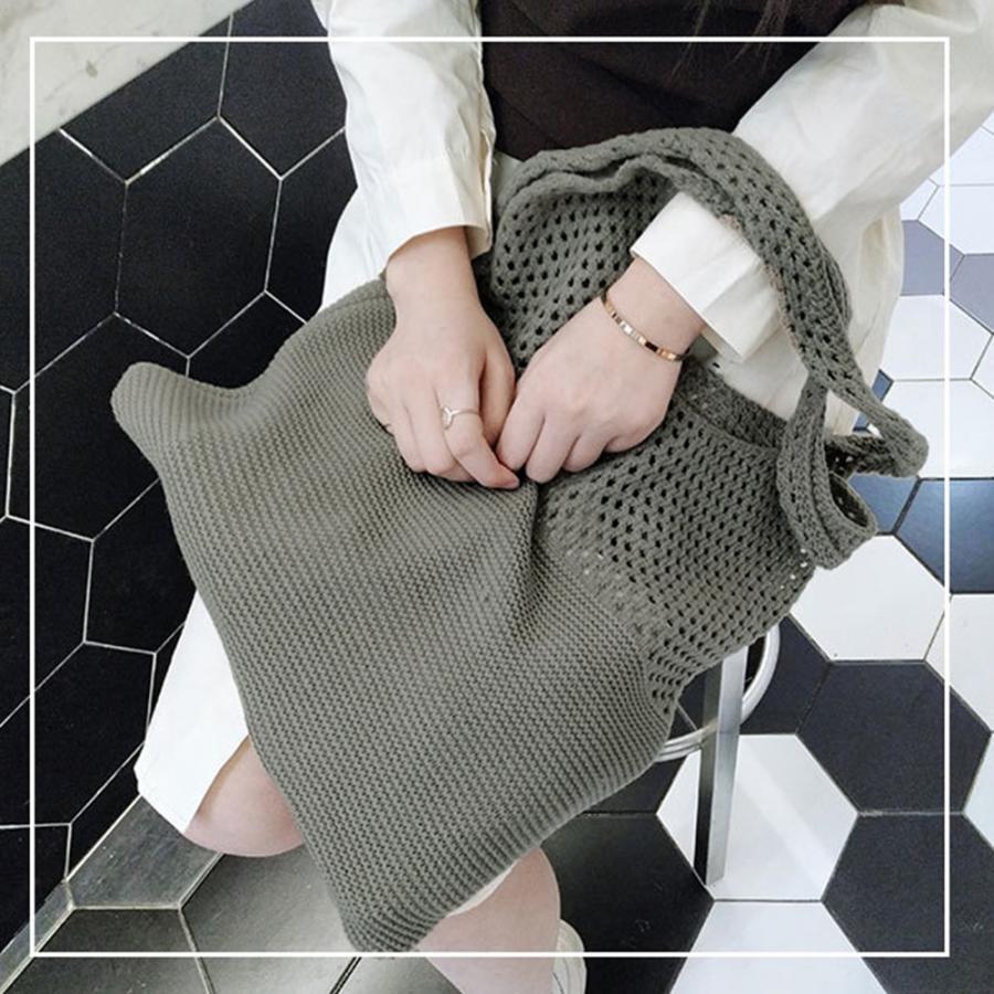 トートバッグ | ニット編み バッグ鞄かばん