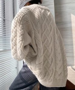 ニット・セーター | 韓国風 ケーブル編み ニット レディース