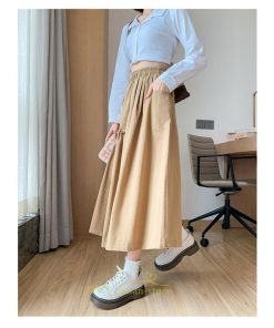 スカート | フレアロング レディース ボトムス ロングAライン ミモレ丈 かっこいい ハイウエスト オシャレ キレイめ 着痩せ