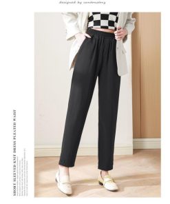 スラックス | スラックスパンツ レディース 九分丈 通勤 ストレートズボン ボトムス ビジネス おしゃれ オフィス フォーマル 美脚 ハイウエスト OL 着痩せ 就職