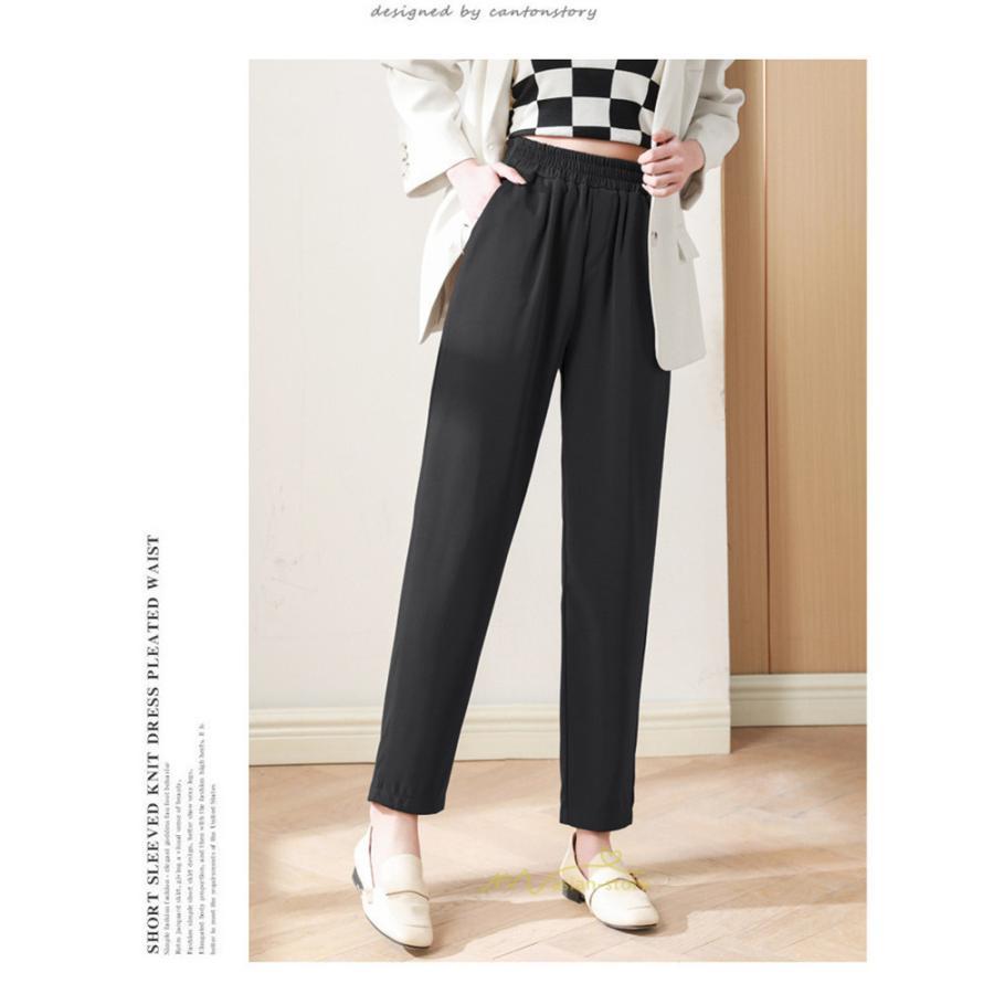 スラックス | スラックスパンツ レディース 九分丈 通勤 ストレートズボン ボトムス ビジネス おしゃれ オフィス フォーマル 美脚 ハイウエスト OL 着痩せ 就職