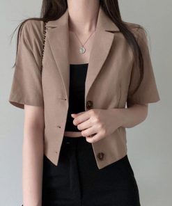 テーラードジャケット | 半袖 クロップド丈