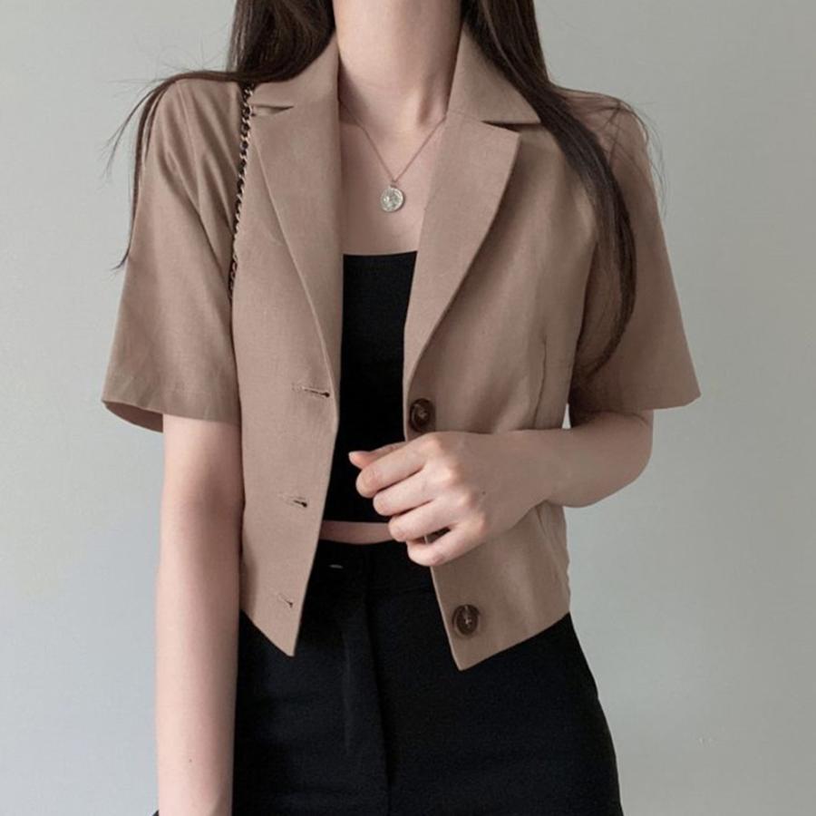 テーラードジャケット | 半袖 クロップド丈