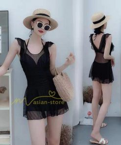 水着 | レディース ワンピース 20代 30代 40代 体型カバー ぽっちゃり 露出控えめ 黒 セクシー キャップ付 温泉お洒落 激売れ 可愛い リゾート 冬物 夏物