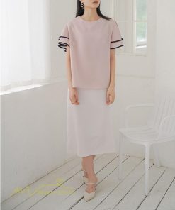 tシャツ・カットソー | トップス Tシャツ レディース 半袖 クルーネック ゆったり おしゃれ ブラウス 着痩せ 春 夏 秋 新作 L M 可愛い スカラップ袖 カジュアルTシャツ 無地