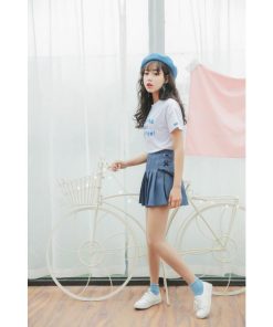 スカート | プリーツミニサマー夏服 リボン付き 可愛い 裏地付き 安全性 女の子