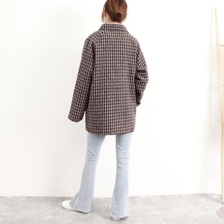 ジャケット・ブルゾン | テーラードジャケット チェック柄 コート