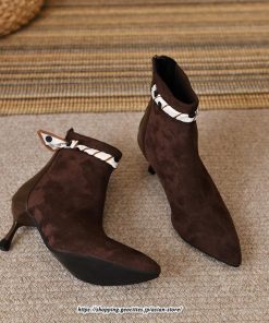 ブーツ | ブーティ ショート レディース ピンヒール 痛くない ファスナー 疲れない 歩きやすい 暖かい 秋冬 飾り 外出 お出かけ デート 女子会 二次会