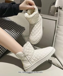 ブーツ | ムートンレディース 靴 スノーシューズ ショート裏ボア 裏起毛 秋冬 防寒 シューズ あったか 歩きやすい 20代30代40代50代