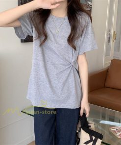 tシャツ・カットソー | Tシャツ カットソー トップス レディース 半袖 無地 春夏新作 オフィス おしゃれ クルーネック シンプル コーデ きれいめ 着痩せ 快適 20代30代40代50代 着回し