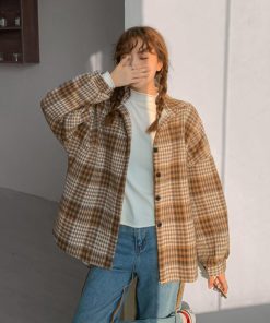 ジャケット・ブルゾン | チェック柄シャツ 裏ボア ジャケット秋冬