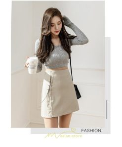 スカート | レディース ミニインパンツ 合皮 ミニ韓国ファッション 脚長 かわいい おしゃれ ミニスカ レザーセクシー 秋冬 おしゃれ