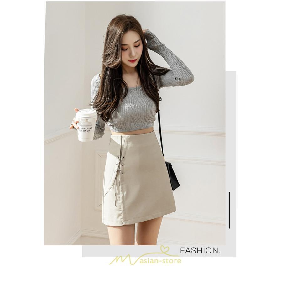 スカート | レディース ミニインパンツ 合皮 ミニ韓国ファッション 脚長 かわいい おしゃれ ミニスカ レザーセクシー 秋冬 おしゃれ