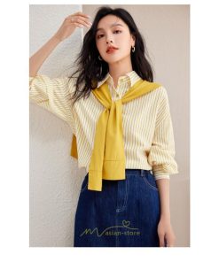 シャツ・ブラウス | ブラウス トップス レディース シフォン ボーダー柄 フォーマル スーツ インナー オフィス カジュアル 入学式 入園式 卒業式 母 七五三 受験 ママ 卒園式