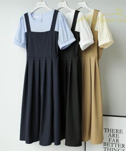 マキシ | プリーツワンピース ワンピース 半袖 レディース お呼ばれ 二次会 ミモレ丈 ゆったり 夏 リゾート 切り替え 体型カバー エレガント レイヤード 重ね着風