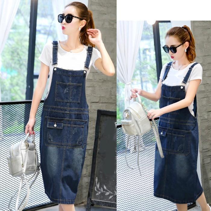 オーバーオール サロペット | 即日発送オーバーオール サロペットスカート ジャンパースカートデニムサロペットオールインワン 膝丈デニムワンピ 大きいサイズ レディースボトムス着痩せ