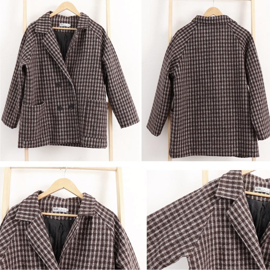 ジャケット・ブルゾン | テーラードジャケット チェック柄 コート
