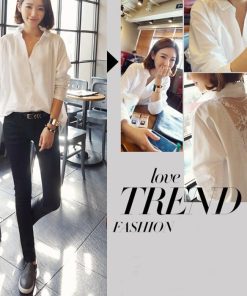 シャツ・ブラウス | 短納期ブラウスシャツ 大きいサイズ レースシャツ レースブラウス レースドッキング ゆったり 通学通勤 おしゃれ レディース オフィス トップス カジュアル