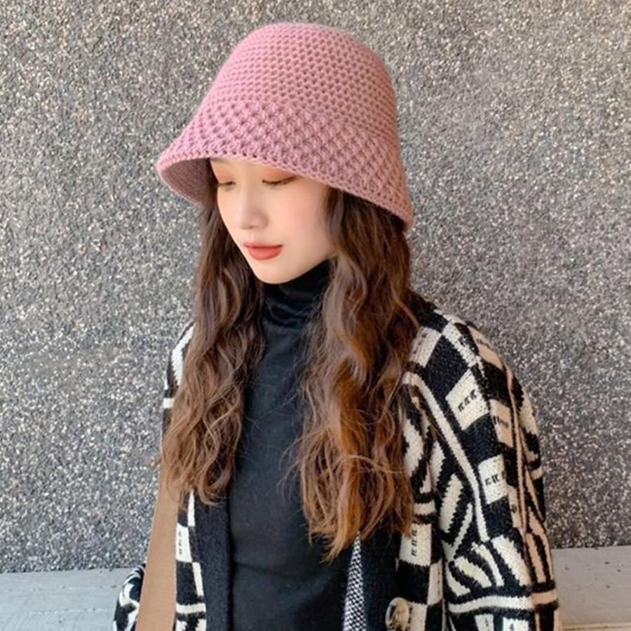 ニット帽 | 折りたたみ 小物 おしゃれ ニットバケットハット 韓国風 あったか 秋冬物 レディース ニットキャップ ニット帽子 大人