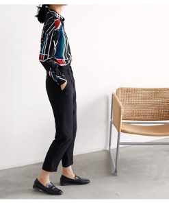 シャツ・ブラウス | シャツ ブラウスシャツ レディース トップス 長袖 ポロネックシャツ ブラウス シャツブラウス 春 夏 秋 レトロ カジュアル シャツ リゾート 幾何学模様