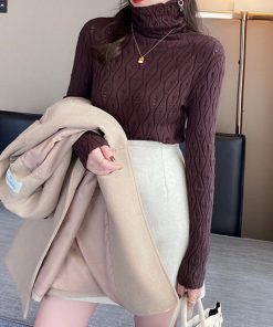 ニット・セーター | ハイネックニットトップス レディース秋冬